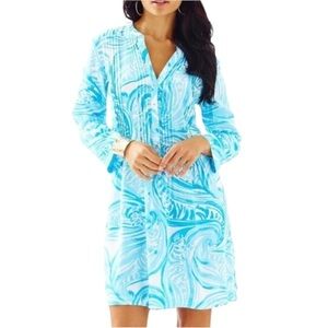 Lilly Pulitzer Sea Ruffle Sarasota Tunic Dress Size Large